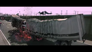 Dain-app 24 to 192fps ai interpolation Matrix truck collision