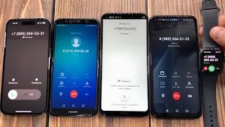 Incoming Mobile Calls iPhone 14 Pro, Huawei Y6, Nokia 5.4, Huawei P40 lete E, Apple Watch SE