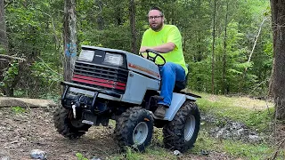 You won't believe what this Craftsman garden tractor can do with ATV tires!