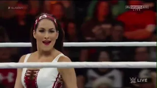 WWE Raw 2015 Becky Lynch vs Brie Bella