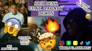 Rich Dunk Feat. DaBaby - Demon - Official Music Video - REACTION