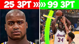 What if Shaq had a 99 3pt rating?