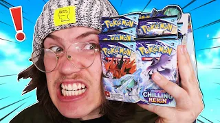 Opening a Chilling Reign Pokemon Booster Box!