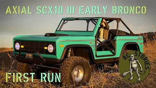 First Run - Tiny RC Stories - Axial SCX10 III Early Ford Bronco