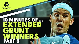 10 MINUTES OF: Extended Grunt ATP Tennis Winners! Part 2 🔊