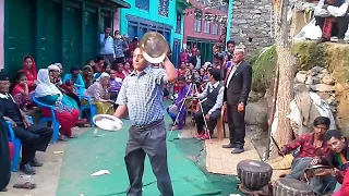 NEPALI TRADITIONAL PANCHE BAJA FUNNY DANCE AT WEEDING PROGRAM