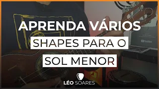 APRENDA VÁRIOS SHAPES PARA O Gm no CAVAQUINHO - AULA DE CAVACO COM LÉO SOARES