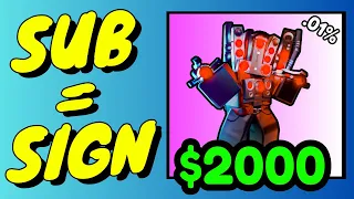 🔴Live🔴Signing Units in Roblox Toilet Tower Defense!! (!cod) #ad