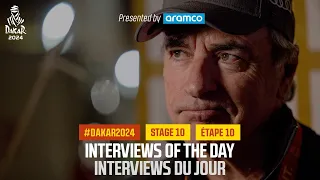 Interview of the day presented by Aramco - Stage 10  - #Dakar2024