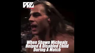 When Shawn Michaels Helped A Disabled Child in WWE ❤️❤️ #shorts