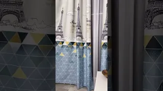 Комплект портьер "Париж" шторы в детскую, рогожка блэкаут печать