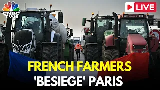 Farmers Protest In Paris Live | French Farmers Threaten 'Siege' of Paris | European Union | IN18L