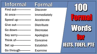 100 C1 C2 level Formal words | Advanced Vocabulary for IELTS, TOEFL, PTE