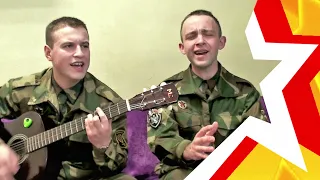 UPDATED: *WE BEAT - we fly* #soldiers_conscripts sang with a guitar (privates E. Koleina, S. Slivka)