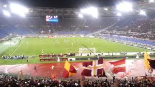 Roma-Palermo 4-1 esultanza della sud gol di totti