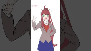 YES or YES💚 #animation #ddlc