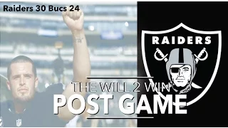 Raiders 30 bucs 24, Raiders defeat bucs week 8 2016, Live instant reactions, Highlights Raiders nfl