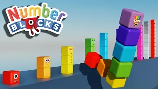 Numberblocks 1-10 Sliding Up to Put Themselves Together! Fun Video for Kids with Favorite Moments