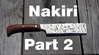 Forging a Nakiri Kitchen Knife Part 2 "Finished"