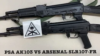 Palmetto State Armory AK103 Table Top Comparison With The Arsenal SLR107FR From Bulgaria