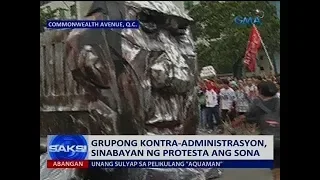 Saksi: Grupong kontra-administrasyon, sinabayan ng protesta ang SONA