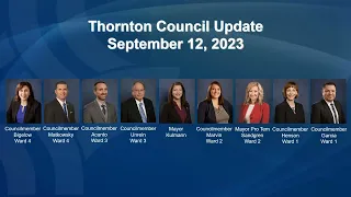 Thornton City Council Update Session - September 12, 2023