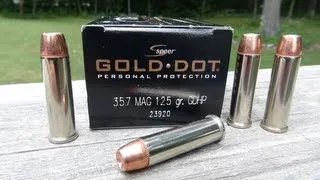 Speer Gold Dot .357 Magnum Ammo Gel Test