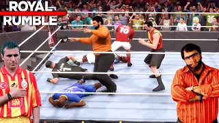 RECEP İVEDİK ! HAGİ ! HAALAND KAVGADA ! FUTBOLCULAR ROYAL RUMBLE ! WWE 2K22 ! PS 5 !