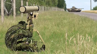 Ukraine Javelin Anti-Tank Missile Destroyed 4 Russian T-90 Tanks - ARMA 3