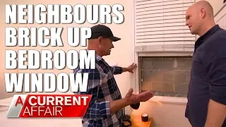 Man living in ‘cupboard’ after neighbours wall up window | A Current Affair Australia