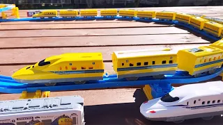 Dr yellow train ☆ japanese shinkansen plarail | Long train formation | long_long_shinkansen