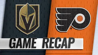 Fleury, Eakin lead Golden Knights to 1-0 win