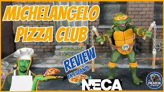 REVIEW MICHELANGELO TMNT PIZZA CLUB DE NECA EN ESPAÑOL ! La Reedición más esperada!! Toda la Info!