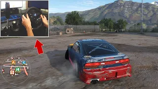 Nissan 240SX S13 Drift Missile | Forza Horizon 4 Steering Wheel + Shifter Gameplay