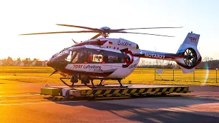 Christoph 80 startet am Flugplatz Weiden mit H145 D-HXFH | DRF Luftrettung | Airbus Helicopters