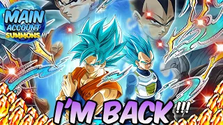 I'M BACK!!! ROF BLUE GOKU/VEGETA SUMMONS!!! (Main Global) | Dragon Ball Z Dokkan Battle