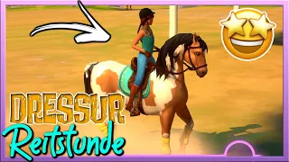 meine 🅴🆁🆂🆃🅴 DRESSUR REITSTUNDE 🐴🤩 Horse Club Adventures 2 Hazelwood Stories ✅ Nintendo Switch