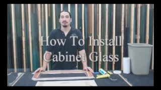 How To Install Cabinet Glass