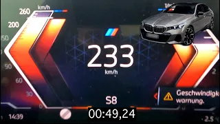 2024 BMW 520d xDrive M Sport ACCELERATION 0-100km/h | TOP SPEED 233km/h