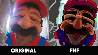 FNF VS Ring Cam Mario but... Original VS FNF Mod