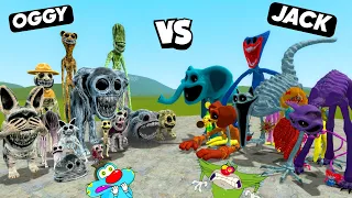 OGGY ALL ZOONOMALY MONSTER VS ALL POPPY PLAYTIME CHAPTER 3-1 MONSTER FIGHT IN GARRY MOD