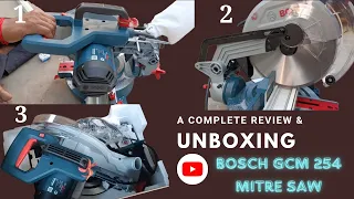 Gcm 254 Bosch professional Mitre Saw Unboxing || #viral #youtube #technology #bosch