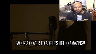 FAOUZIA REACTION TO - Faouzia Ouihya - Hello - Adele (cover)