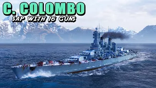 Battleship Cristoforo Colombo: SAP hurts with 16 guns