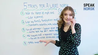 5 Triks for å lære norsk grammatikk!
