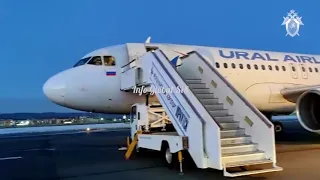 Cuplikan pendaratan darurat Airbus A-320 "Ural Airlines" di Irkutsk