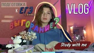 ПОДГОТОВКА к ЕГЭ с 10 класса = выгорание?/study with me/vlog/школьный влог/химия/математика