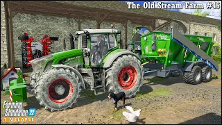 #FarmingSimulator22🔹Animal Care. Spreading Digestate & Lime. Cultivating🔹#TheOldStreamFarm Ep.46🔹4K