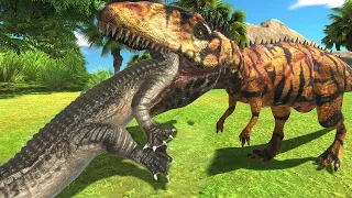 A day in the life of a Rajasaurus - Animal Revolt Battle Simulator