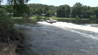 Inboard Jet Boat in Shallow Water